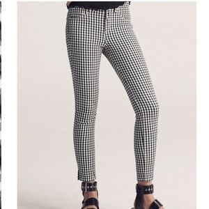 Rag and bone gingham jeans